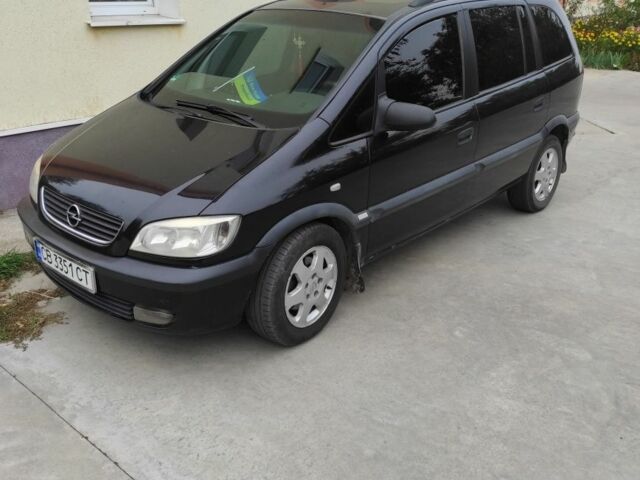 Черный Опель Зафира, объемом двигателя 2 л и пробегом 290 тыс. км за 4800 $, фото 1 на Automoto.ua