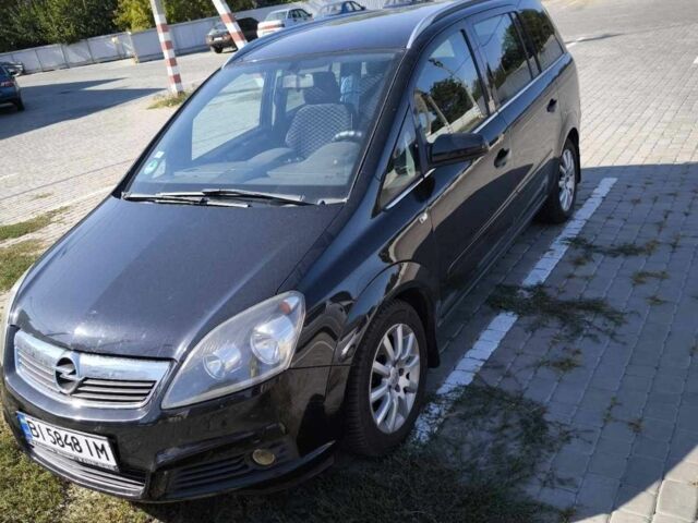 Черный Опель Зафира, объемом двигателя 1.6 л и пробегом 273 тыс. км за 6800 $, фото 1 на Automoto.ua