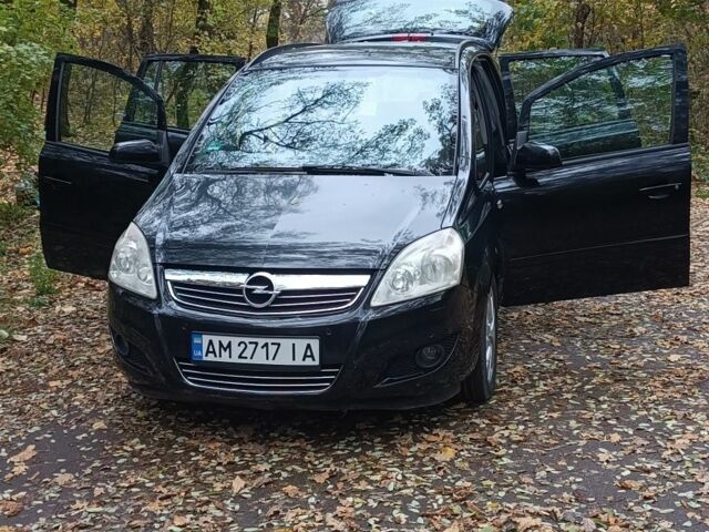 Черный Опель Зафира, объемом двигателя 1.7 л и пробегом 295 тыс. км за 6150 $, фото 1 на Automoto.ua
