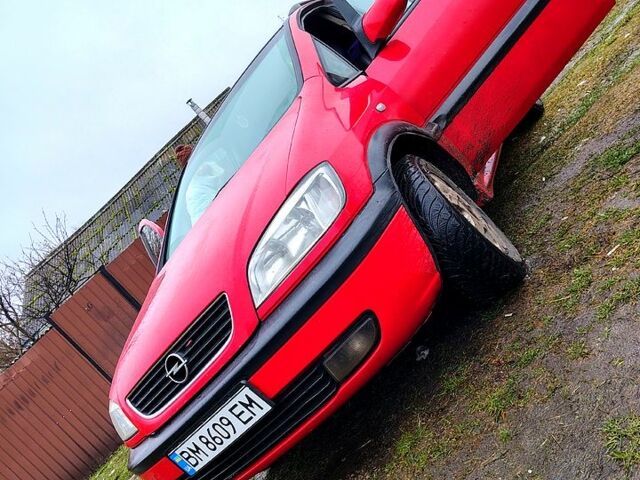 Красный Опель Зафира, объемом двигателя 1.6 л и пробегом 360 тыс. км за 3700 $, фото 1 на Automoto.ua