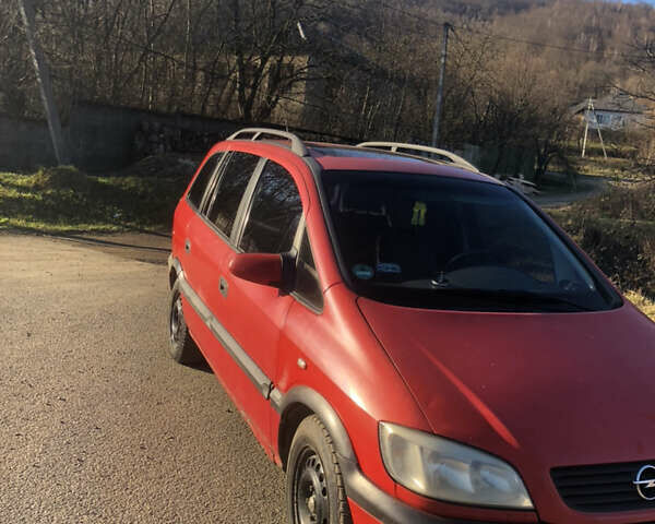 Красный Опель Зафира, объемом двигателя 1.6 л и пробегом 295 тыс. км за 2800 $, фото 1 на Automoto.ua