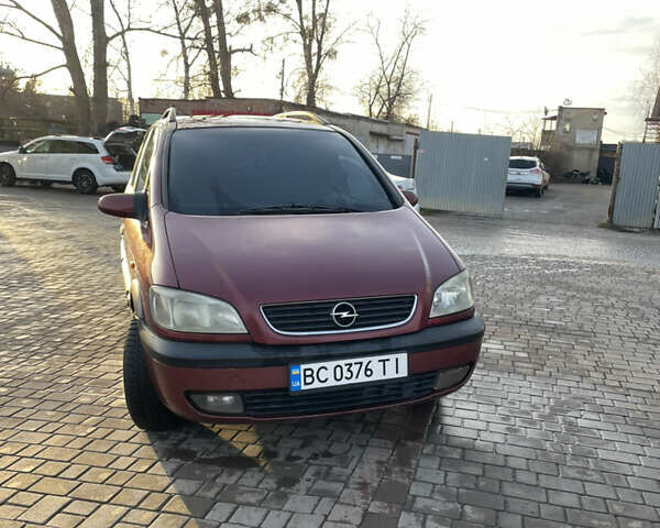 Красный Опель Зафира, объемом двигателя 1.8 л и пробегом 404 тыс. км за 3250 $, фото 1 на Automoto.ua