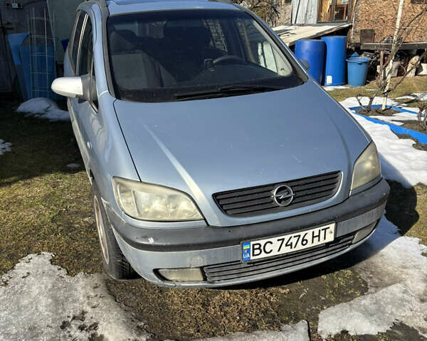 Серый Опель Зафира, объемом двигателя 2 л и пробегом 388 тыс. км за 2500 $, фото 1 на Automoto.ua