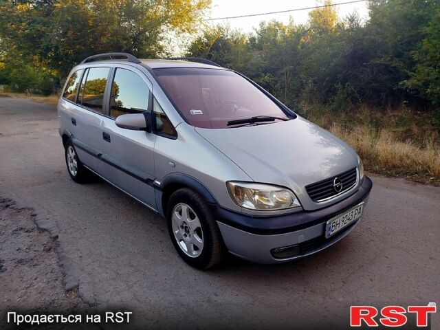 Серый Опель Зафира, объемом двигателя 2 л и пробегом 212 тыс. км за 3200 $, фото 1 на Automoto.ua