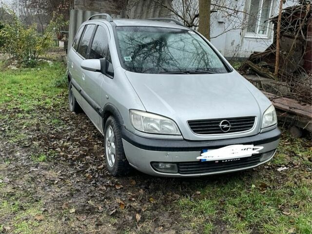 Серый Опель Зафира, объемом двигателя 2 л и пробегом 200 тыс. км за 1700 $, фото 1 на Automoto.ua
