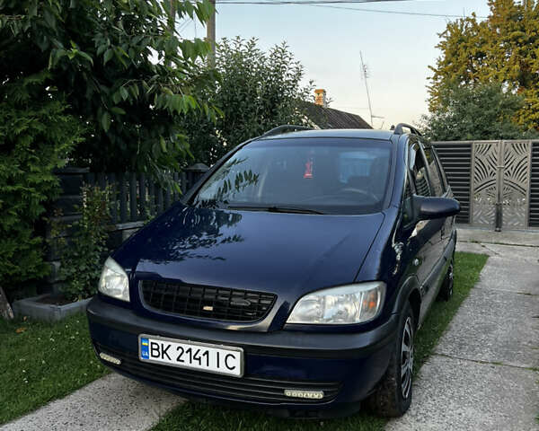 Синій Опель Зафіра, об'ємом двигуна 2 л та пробігом 400 тис. км за 3800 $, фото 1 на Automoto.ua