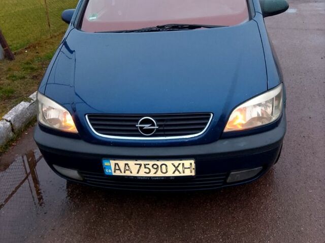 Синій Опель Зафіра, об'ємом двигуна 1.6 л та пробігом 350 тис. км за 2550 $, фото 1 на Automoto.ua