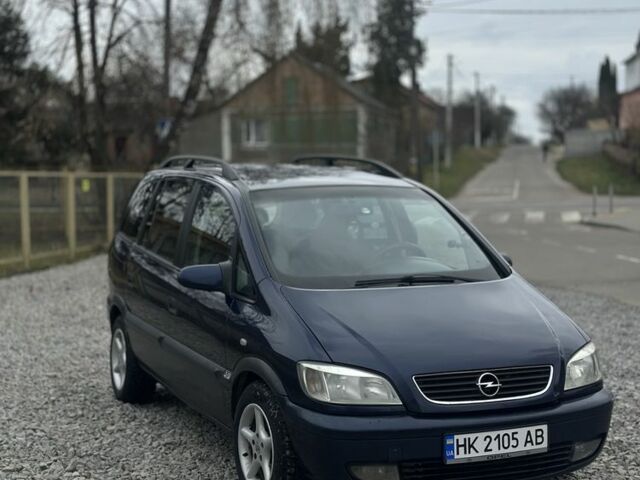 Синій Опель Зафіра, об'ємом двигуна 2 л та пробігом 350 тис. км за 3200 $, фото 1 на Automoto.ua