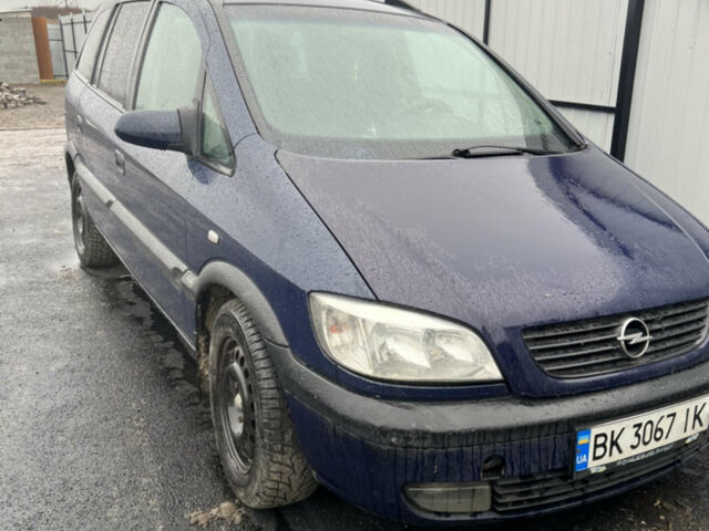 Синій Опель Зафіра, об'ємом двигуна 2 л та пробігом 413 тис. км за 3000 $, фото 1 на Automoto.ua