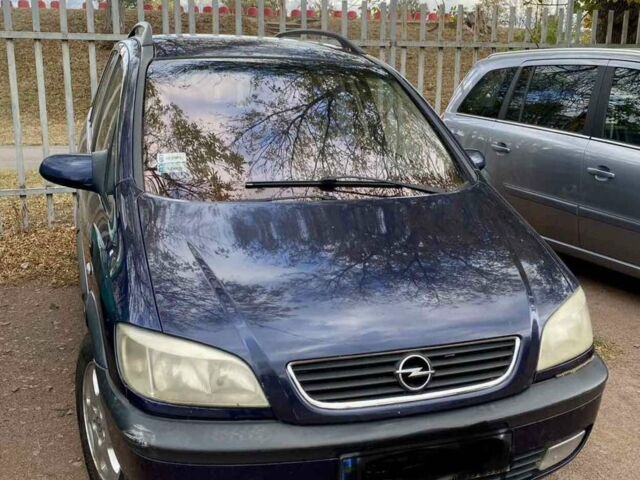 Синій Опель Зафіра, об'ємом двигуна 2 л та пробігом 380 тис. км за 4500 $, фото 1 на Automoto.ua
