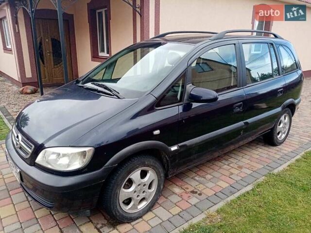 Синій Опель Зафіра, об'ємом двигуна 2 л та пробігом 350 тис. км за 4400 $, фото 1 на Automoto.ua