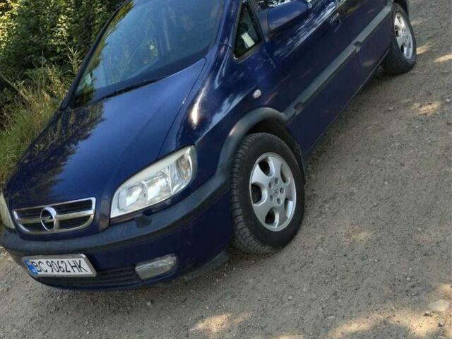 Синій Опель Зафіра, об'ємом двигуна 2 л та пробігом 380 тис. км за 2700 $, фото 1 на Automoto.ua