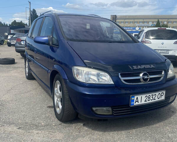 Опель Зафіра 2004 у Белой Церкве на Automoto.ua Синій Опель Зафіра, об'ємом двигуна 2.17 л та пробігом 345 тис. км за 4350 $, фото 1 на Automoto.ua