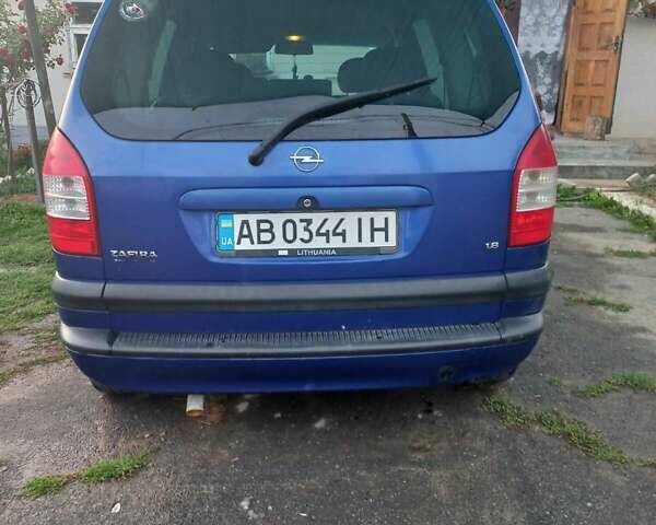 Синий Опель Зафира, объемом двигателя 1.8 л и пробегом 260 тыс. км за 4500 $, фото 1 на Automoto.ua