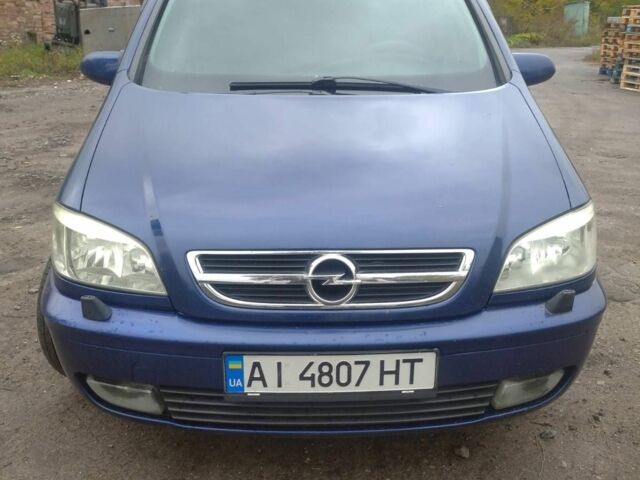 Синій Опель Зафіра, об'ємом двигуна 2 л та пробігом 345 тис. км за 3850 $, фото 1 на Automoto.ua
