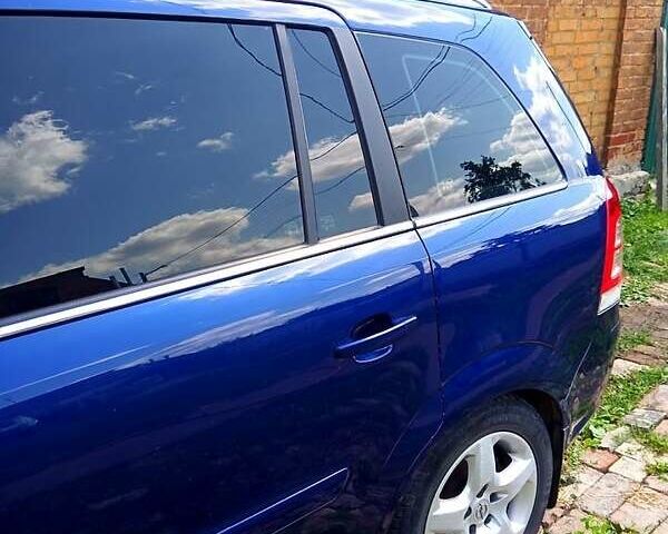 Синий Опель Зафира, объемом двигателя 1.6 л и пробегом 180 тыс. км за 6350 $, фото 1 на Automoto.ua