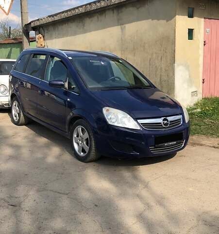 Синий Опель Зафира, объемом двигателя 1.91 л и пробегом 282 тыс. км за 5700 $, фото 1 на Automoto.ua