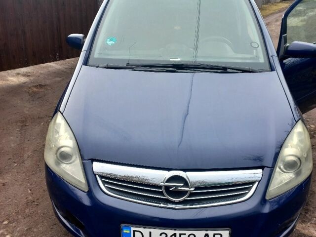 Синий Опель Зафира, объемом двигателя 1.9 л и пробегом 290 тыс. км за 5300 $, фото 1 на Automoto.ua