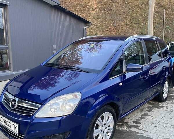 Синий Опель Зафира, объемом двигателя 1.9 л и пробегом 206 тыс. км за 7700 $, фото 1 на Automoto.ua
