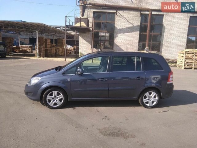 Синий Опель Зафира, объемом двигателя 1.69 л и пробегом 190 тыс. км за 5800 $, фото 1 на Automoto.ua