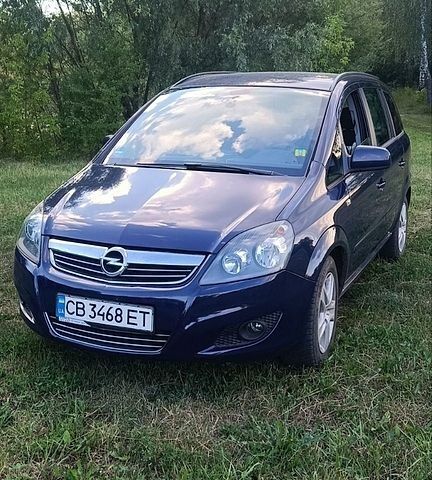 Синий Опель Зафира, объемом двигателя 1.7 л и пробегом 276 тыс. км за 7050 $, фото 1 на Automoto.ua