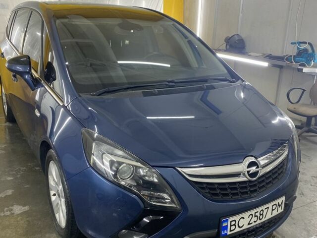 Синій Опель Зафіра, об'ємом двигуна 2 л та пробігом 255 тис. км за 12300 $, фото 1 на Automoto.ua