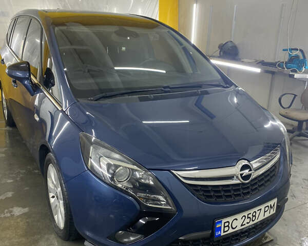 Синий Опель Зафира, объемом двигателя 1.96 л и пробегом 260 тыс. км за 10500 $, фото 1 на Automoto.ua
