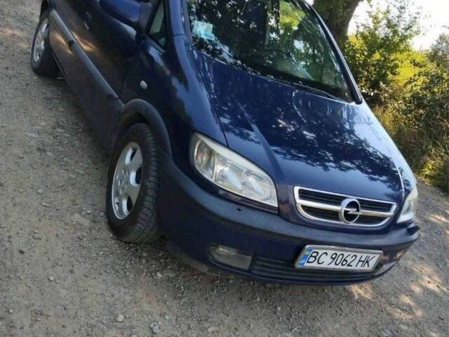Синій Опель Зафіра, об'ємом двигуна 2 л та пробігом 390 тис. км за 2200 $, фото 1 на Automoto.ua