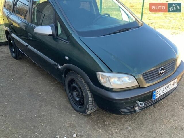 Зеленый Опель Зафира, объемом двигателя 2 л и пробегом 270 тыс. км за 1450 $, фото 1 на Automoto.ua