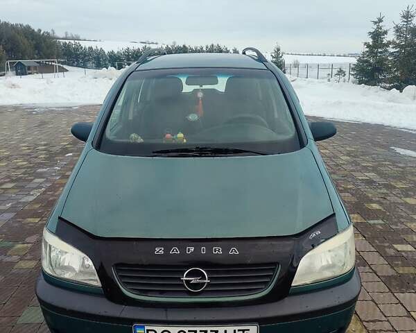 Зеленый Опель Зафира, объемом двигателя 1.6 л и пробегом 264 тыс. км за 3500 $, фото 1 на Automoto.ua