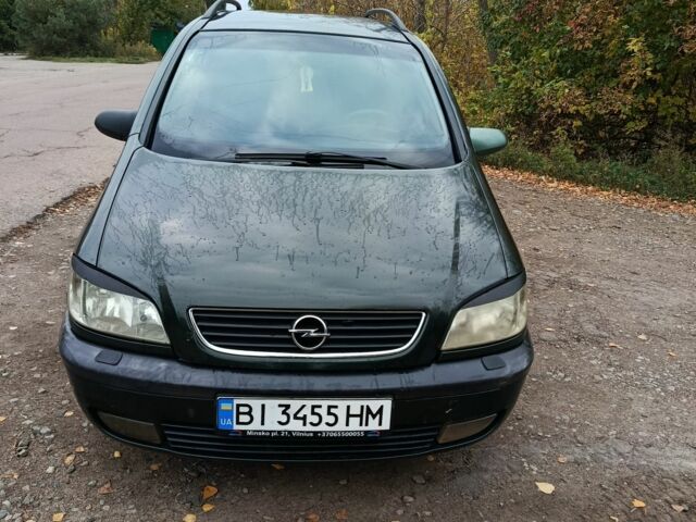 Зелений Опель Зафіра, об'ємом двигуна 2 л та пробігом 2 тис. км за 2850 $, фото 1 на Automoto.ua