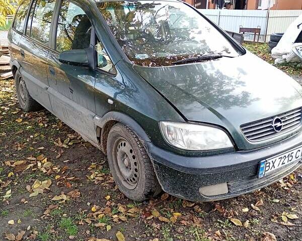 Зеленый Опель Зафира, объемом двигателя 2 л и пробегом 352 тыс. км за 1400 $, фото 1 на Automoto.ua