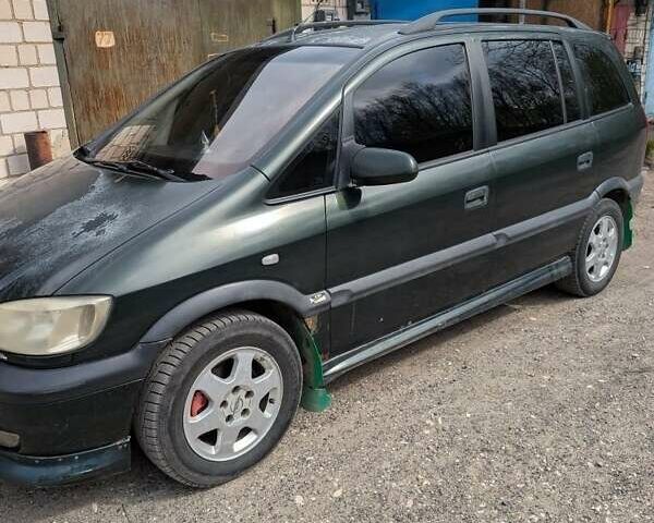 Зеленый Опель Зафира, объемом двигателя 2 л и пробегом 330 тыс. км за 3200 $, фото 1 на Automoto.ua