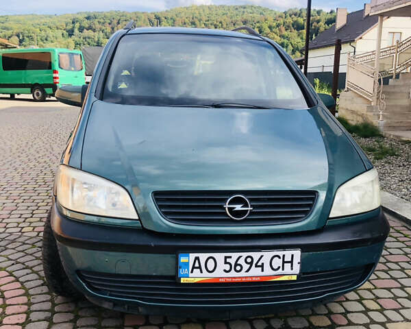 Зеленый Опель Зафира, объемом двигателя 2 л и пробегом 280 тыс. км за 2950 $, фото 1 на Automoto.ua