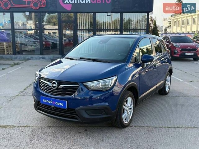 Синий Опель Crossland X, объемом двигателя 1.2 л и пробегом 144 тыс. км за 14500 $, фото 1 на Automoto.ua