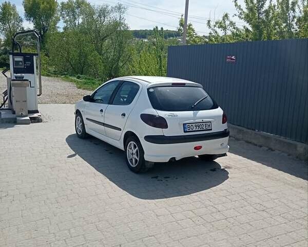 Белый Пежо 206, объемом двигателя 1.4 л и пробегом 220 тыс. км за 3650 $, фото 1 на Automoto.ua