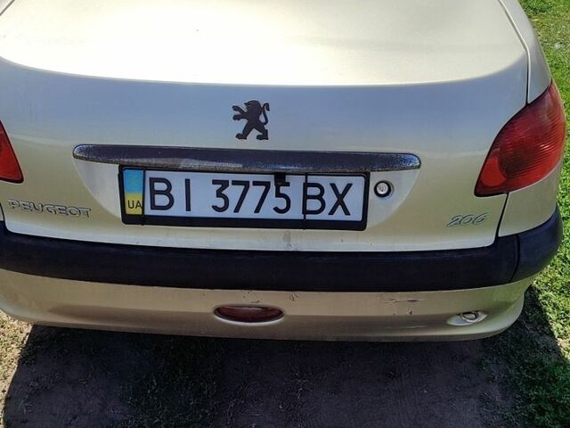 Сірий Пежо 206, об'ємом двигуна 1.56 л та пробігом 100 тис. км за 2888 $, фото 1 на Automoto.ua