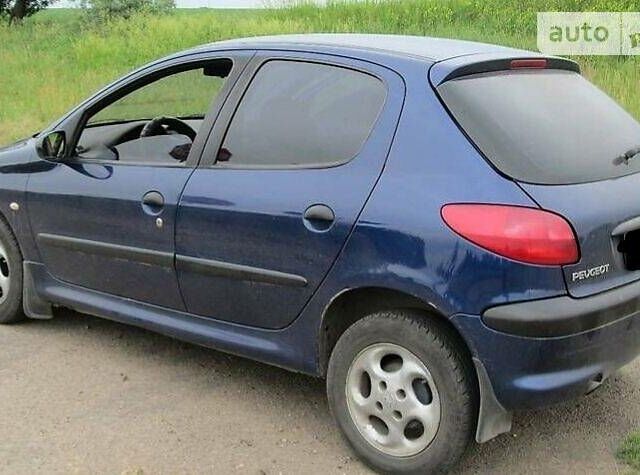 Синій Пежо 206, об'ємом двигуна 2 л та пробігом 280 тис. км за 2300 $, фото 1 на Automoto.ua