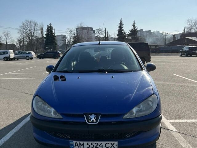 Синий Пежо 206, объемом двигателя 1.4 л и пробегом 231 тыс. км за 2500 $, фото 1 на Automoto.ua
