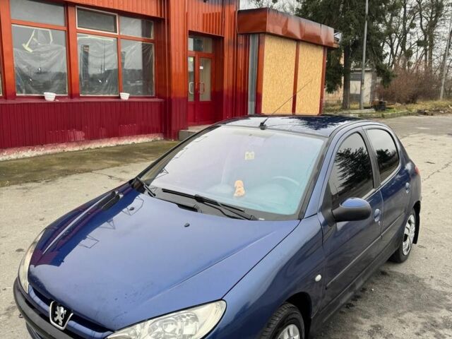 Синий Пежо 206, объемом двигателя 1.1 л и пробегом 2 тыс. км за 3500 $, фото 1 на Automoto.ua