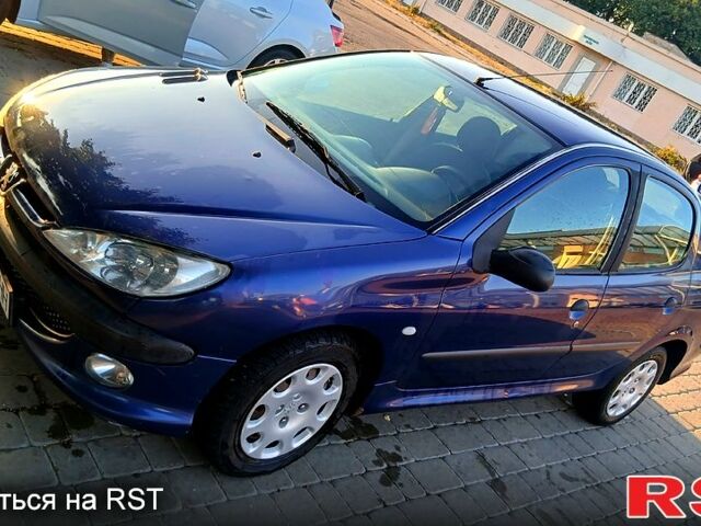 Синий Пежо 206, объемом двигателя 1.4 л и пробегом 184 тыс. км за 2999 $, фото 1 на Automoto.ua