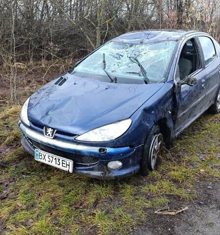 Синий Пежо 206, объемом двигателя 1.4 л и пробегом 223 тыс. км за 1000 $, фото 1 на Automoto.ua