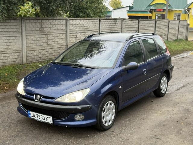 Синий Пежо 206, объемом двигателя 1.4 л и пробегом 199 тыс. км за 3003 $, фото 1 на Automoto.ua