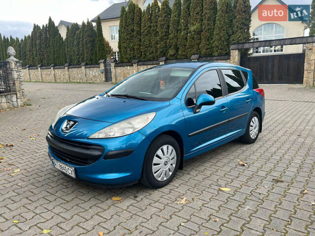 Синий Пежо 207, объемом двигателя 1.56 л и пробегом 195 тыс. км за 4250 $, фото 1 на Automoto.ua