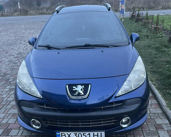 Синий Пежо 207, объемом двигателя 1.56 л и пробегом 192 тыс. км за 5300 $, фото 1 на Automoto.ua