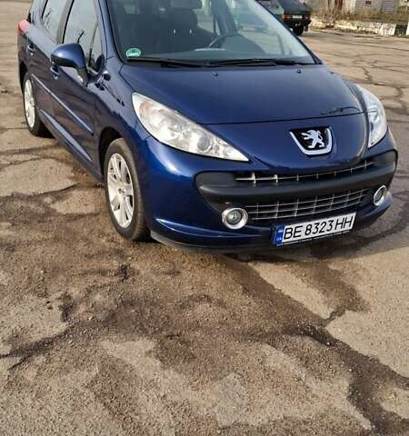 Синий Пежо 207, объемом двигателя 1.6 л и пробегом 97 тыс. км за 7600 $, фото 1 на Automoto.ua