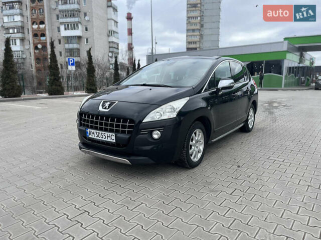 Черный Пежо 3008, объемом двигателя 1.56 л и пробегом 230 тыс. км за 7300 $, фото 1 на Automoto.ua