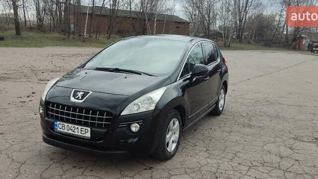 Черный Пежо 3008, объемом двигателя 1.56 л и пробегом 188 тыс. км за 8000 $, фото 1 на Automoto.ua