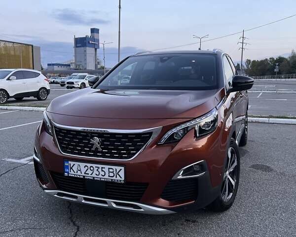 Коричневый Пежо 3008, объемом двигателя 2 л и пробегом 74 тыс. км за 30000 $, фото 1 на Automoto.ua