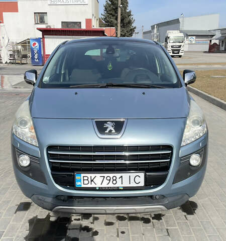 Синий Пежо 3008, объемом двигателя 2 л и пробегом 230 тыс. км за 10999 $, фото 1 на Automoto.ua